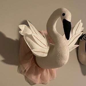 Swan mount decor - nursery/bedroom/playroom